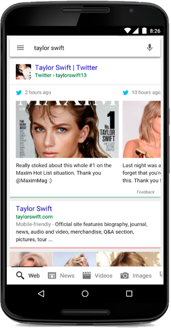 google search tweets